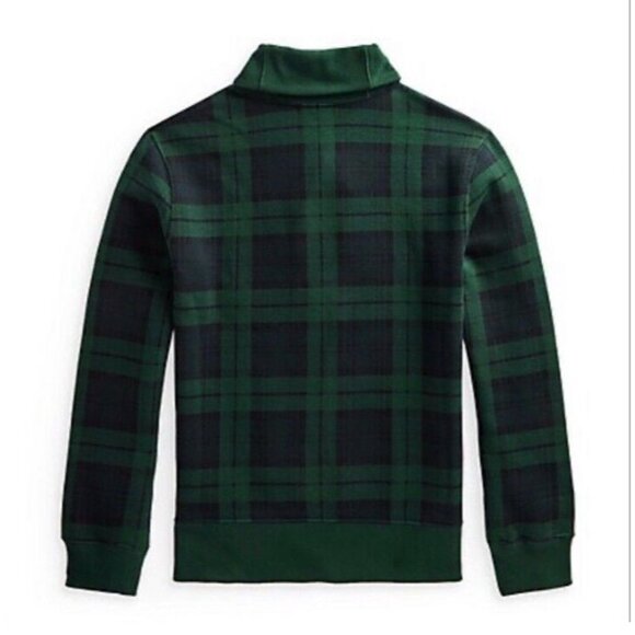 Polo Ralph Lauren Seasonal Fleece-Isposhawl Plaid‎ Green Blue Set Boys L (14/16) - Picture 4 of 12